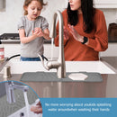 Faucet Absorbent Mat Sink Splash Guard Drying Pads for Kitchen RV (Grey) Newly