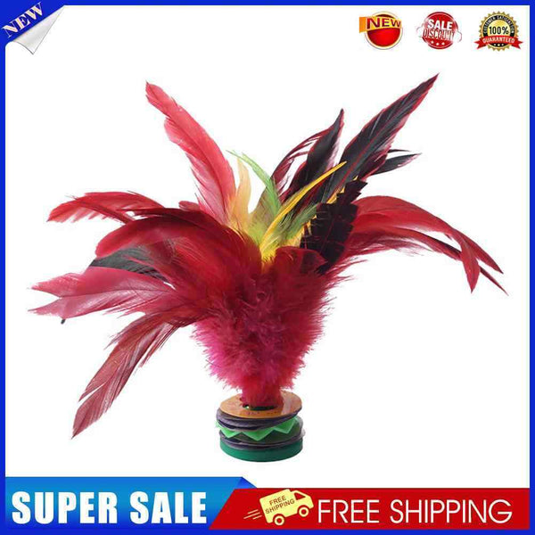 20cm Chinese Jianzi Colorful Feathers Shuttlecock Portable Fitness Entertainment