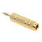 10pcs 3.5mm Male, 6.35 1/4 Audio Female Close Pure Copper Microfo