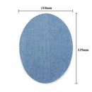 Apparel Oval Applique Denim Sewing Iron-on Fabric Patch Knee Elbow Jeans DIY