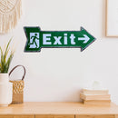 Special Shape Arrow Exit Metal Signs Retro Waterproof Door Hanging Board Newly