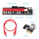 009S Plus 3A USB 3.0 PCI Express Riser Card PCI-E 1X to 16X Extender Adapter