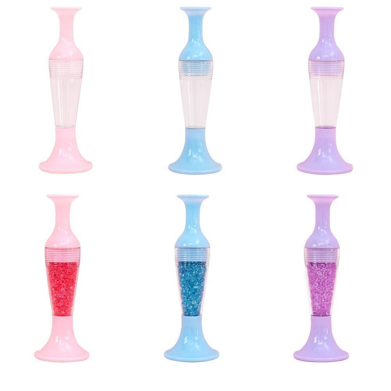 Flower Pot 5D Diamond Painting Point Drill Pen DIY Crafts (with Drill Purple)