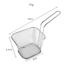 Snack Potato Chips Frying Colander Square French Fries Fried Basket Cooking T