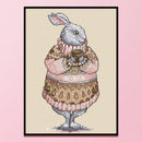 Partial Embroidery DIY Sweater Rabbit 14CT Stamped Kit Cross Stitch Craft