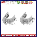 Stainless Steel U-Shaped Closet Rod End Wardrobe Hang Rail Pole Support Soc