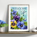 5D Diamond Painting Pansy Full Round Drill Wall Rhinestone DIY Art Crafts Decor