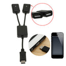 USB 3.1 Type-C OTG HUB Cable 2 in 1 USB C 3.1 Male to Female Plug Cable Hub