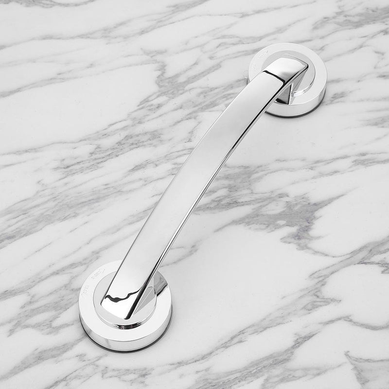 Bathroom Handrail Suction Cup Glass Door Handle Sucker Hand Grip(Silvery) Newly