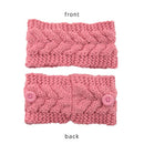 Elastic Candy Color Thick Warm Wide Hairband Knitted Headband Hair Accessories