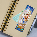 2x 5D DIY Diamond Painting Leather Bookmarks Goddess Cross Stitch Page Marker