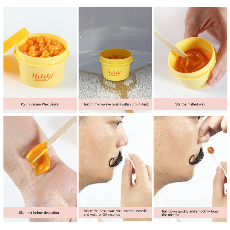 50g Nose Wax Kit Effective for Women Men Nasal Hair Trimmer Remover Safe Quick