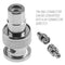 BNC Q9 Male to RCA AV Female Coaxial Connector Adapter for CCTV Camera Newly