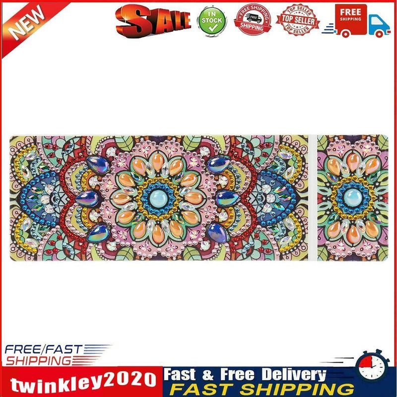 DIY Mandala Special Shaped Diamond Painting 2 Grids Students Pencil Box Newly