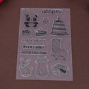 Birthday Silicone Clear Stamp+Metal Cutting Die Stencil DIY Scrapbook Decor