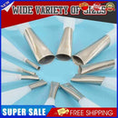 14pcs Stainless Steel Caulking Nozzle Applicator Glue Mouth Caulk Finishing Tool