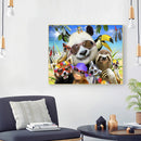 DIY Digital Picture Panda Sloth Frameless Oil Painting By Number Handicraft