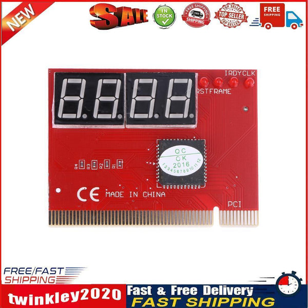 PC 4-digit Code Mainboard Motherboard Diagnostic Analyzer Tester PCI Card Newly