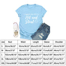 Independence Day Print Letter Tea T-Shirt (Pink S)