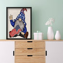 5D DIY Diamond Painting Flag Dwarf Full Drill Rhinestone Mosaic Art Picture