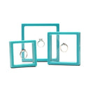 10pcs Transparent Floating Display Stand Necklace Bracelet Jewelry Square Hol