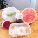 12pcs Heat Resistant Silicone Stretch Lids Food Wrap Bowl Pan Cover(White)