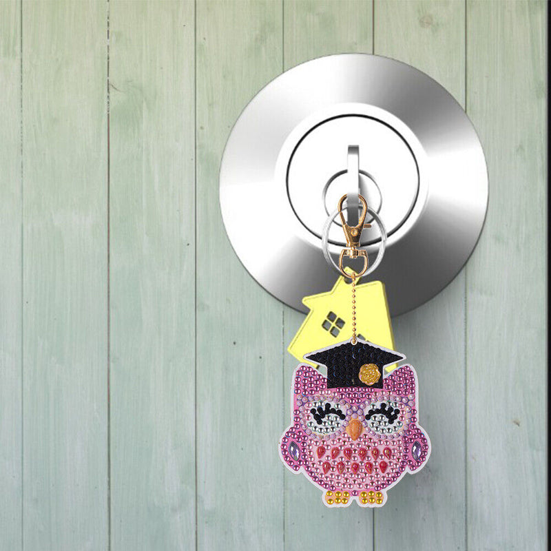 Cartoon Diamond Painting Keychain DIY Luminous Key Ring Pendant (DSK044)