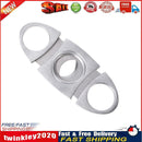 Cigar Cutter Guillotine Stainless Steel Double Blades Cigar Scissors Gift Newly