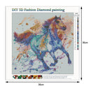 5D DIY Full Drill Diamond Painting Colorful Horse Cross Stitch Embroidery