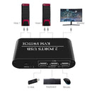 2 Ports HD KVM Switch HDMI-Compatible USB 4K HD Keyboard Mouse Splitter Switcher