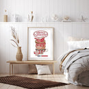 DIY 14CT Ecological Cotton Counted Partial Cross Stitch Coffee Cup Artwork