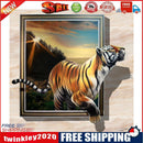 Running Tiger 5D DIY Full Drill Round Diamond Painting Embroidery Kits Gift