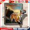 Running Tiger 5D DIY Full Drill Round Diamond Painting Embroidery Kits Gift