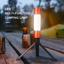 Camping LED Telescopic Flashlight with Tripod Nuts Rechargeable Torch (B)