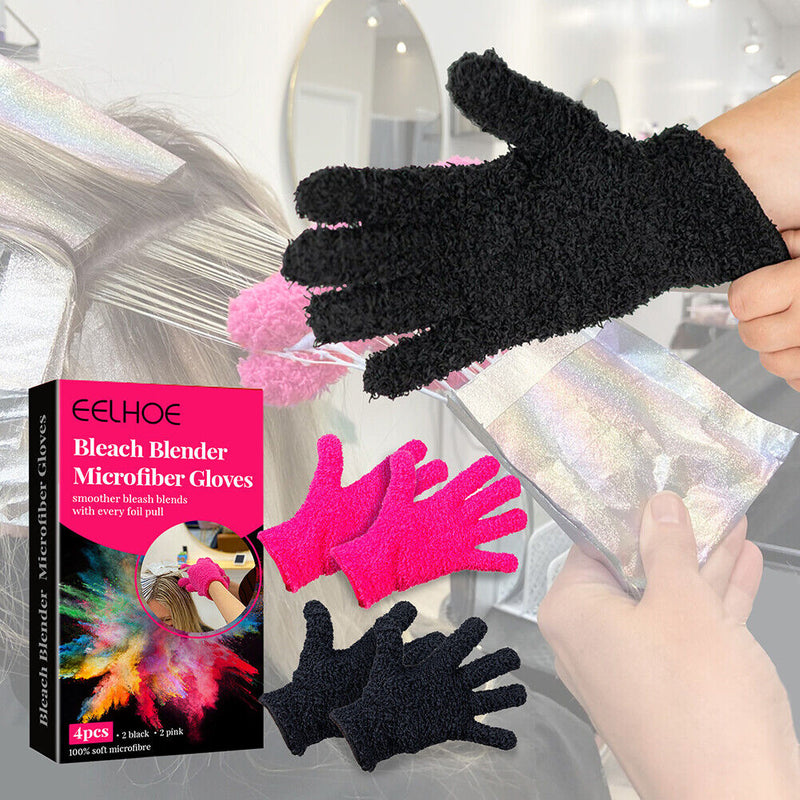 Home Microfiber Hair Dyed Gloves Durable Salons Hairdressing Tools Set Newly