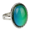 Einstellbare Oval Magic Farbwechsel Emotion GefÃ¼hl Stimmung  Ring Band Geschenk