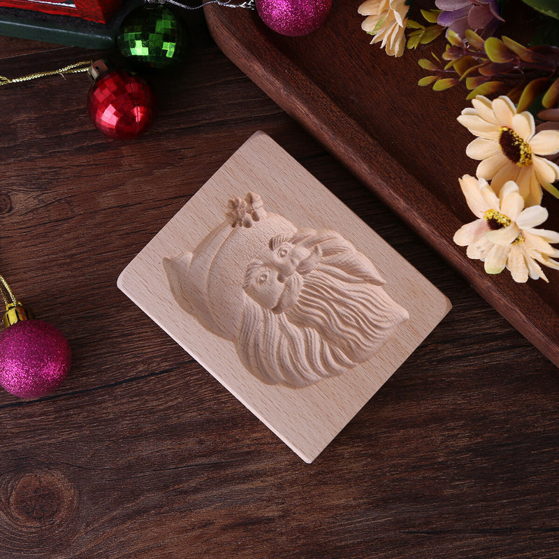 Wooden Cookie Mold Kitchen DIY Cookie Stamp Cake Decorating Embossing Craft