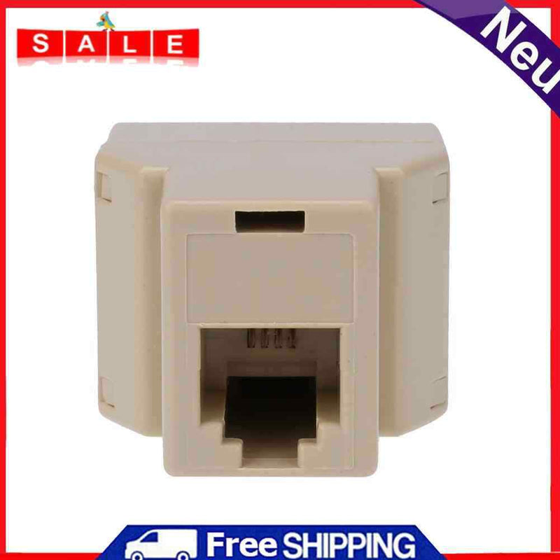 1 to 2 RJ11 Phone Male Splitter Phone Line Male Adapter Conve