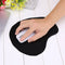 ANTI-SLIP BLACK MOUSE MAT PAD WITH FOAM WRIST SUPPORT REST N3F5 S6E6 & PC W4V8