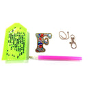 DIY Key Chain Diamond Painting Letters Women Bag Keyring Pendant Gift (F) Newly