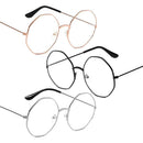Octagon Metal Anti Blue light Eye wear Vision Care Anti-blue Glasses Eyeglasses