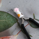 Nipper Cover Cat Claw Protective Sleeve for Nail Cuticle Tweezers (White) Newly