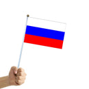 Stick Flag - 12 Pack Hand Held Small Flag Banners on Stick Festival Decorations