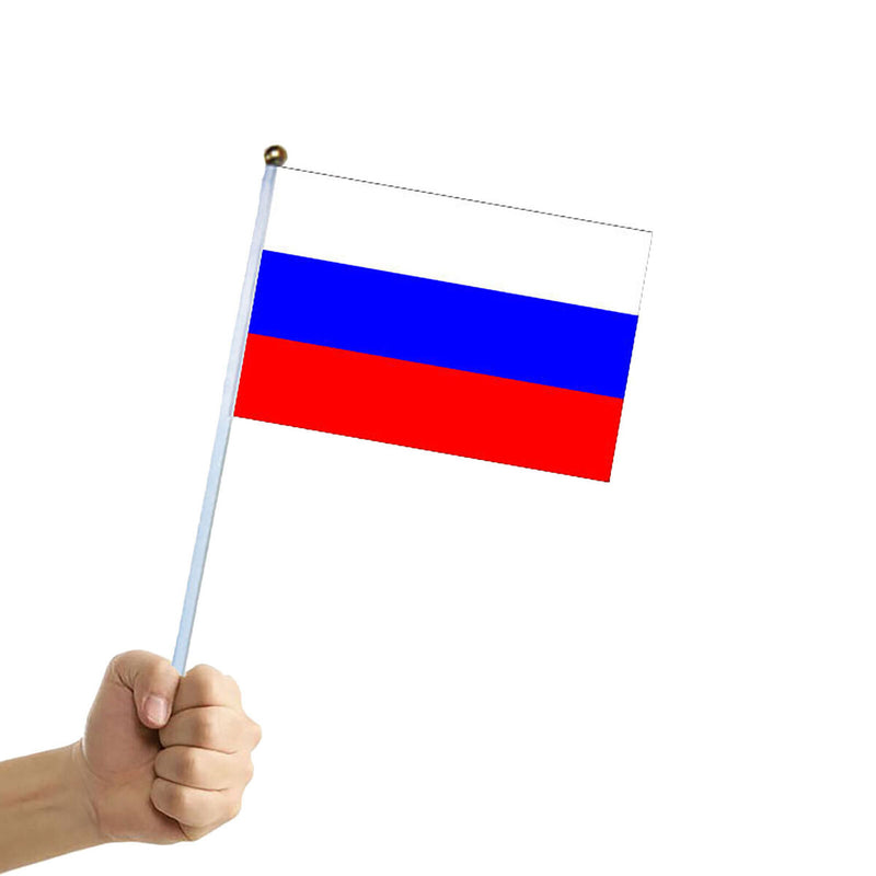 Stick Flag - 12 Pack Hand Held Small Flag Banners on Stick Festival Decorations