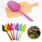 1 Pcs Kitchen Accessories Scoop Drain Gadgets Strainer black Vegies