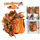 Herbstkranz Türkranz für Haustür Kürbisse Blatt Halloween Dekor Geschenk.