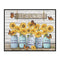 Full Cross Stitch 11CT Cotton Thread DIY Letter Flower Printed Embroidery K