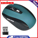 6 Keys 2.4G Wireless USB Receiver 2000DPI Optical Mouse for Laptop Notebook PC