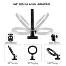 Video Conference Lighting Kit Laptop Computer Monitor Selfie Ring Light