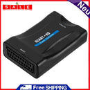 1080P SCART to HDMI Audio Video Converter + USB A to DC Cable for HD TV STB DVD